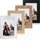 Set of 4 - 4x6 Inch Real Glass Picture Frame (Multicolor)